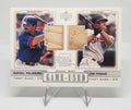 Jim Thome/Rafael Palmeiro 2001 Upper Deck Pros & Prospects Silver Game-Used Dual Bat Patch Relic Card