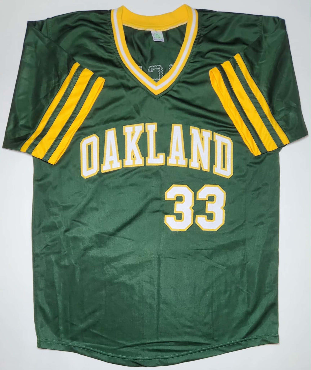 Jose Canseco Throwback Oakland Athletics Autographed Custom Stitched Jersey – Beckett