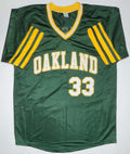 Jose Canseco Throwback Oakland Athletics Autographed Custom Stitched Jersey – Beckett