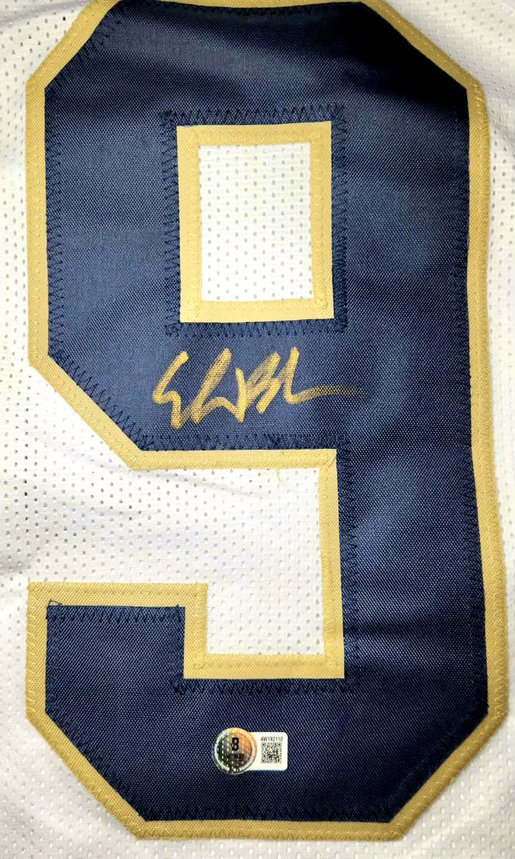 Eli Raridon Notre Dame Fighting Irish Autographed Custom Stitched White Jersey - Beckette