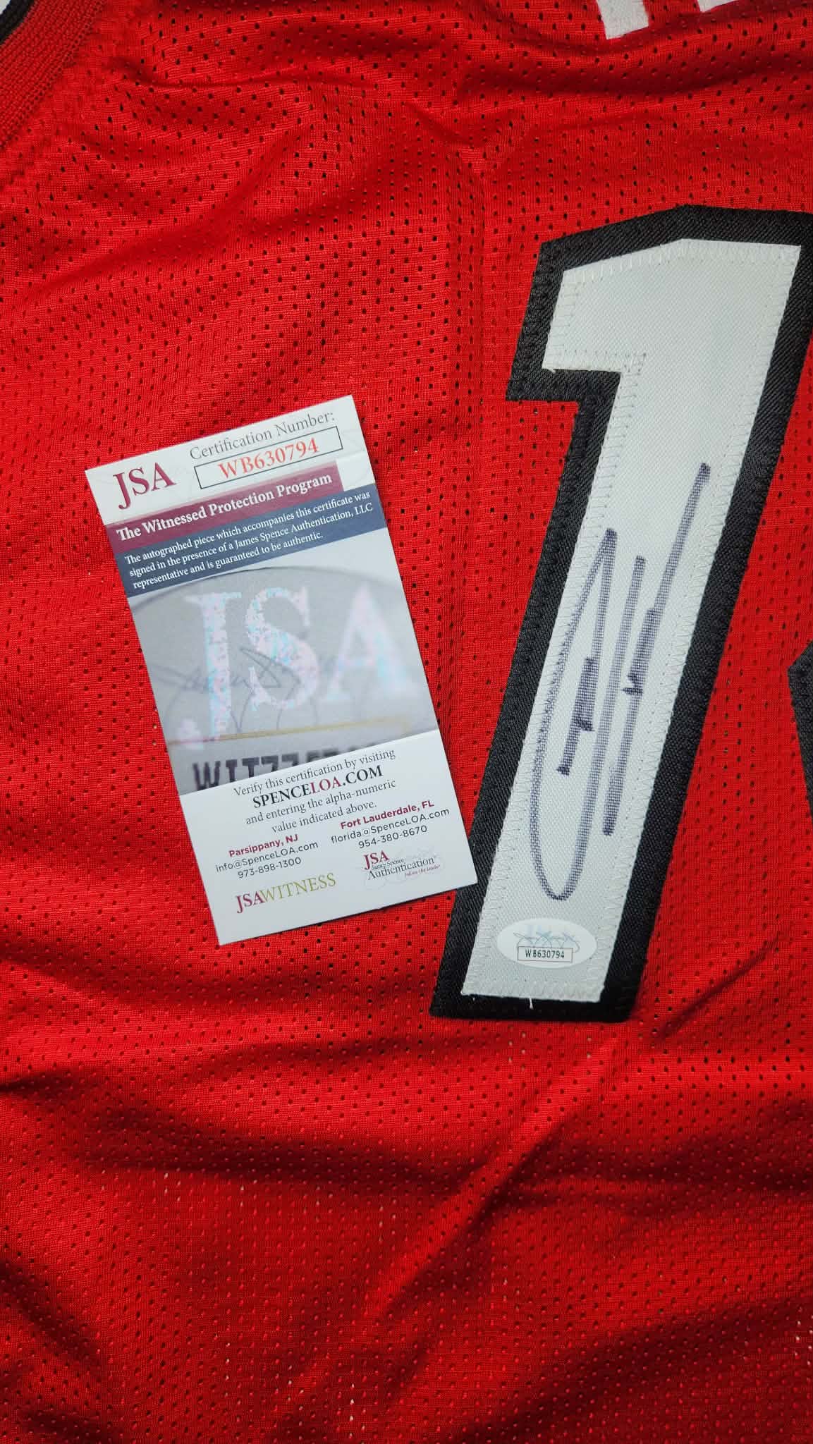 Tyler Herro Autographed Miami Heat Fully Stitched Custom Red Jersey (JSA/BAS Authenticated)
