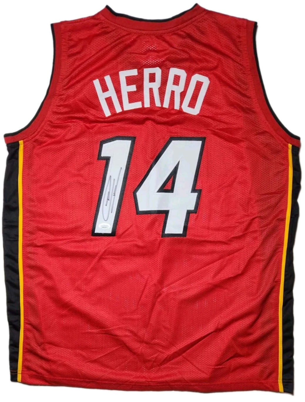 Tyler Herro Autographed Miami Heat Fully Stitched Custom Red Jersey (JSA/BAS Authenticated)