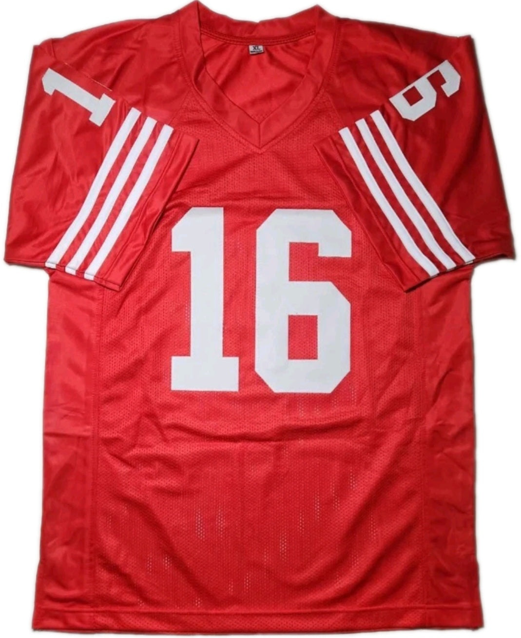 Joe Montana San Francisco 49ers Autographed Stitched Custom Red Jersey - Beckett