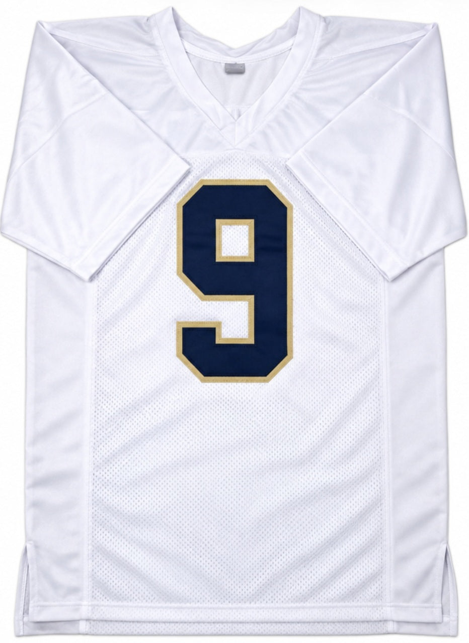Eli Raridon Notre Dame Fighting Irish Autographed Custom Stitched White Jersey - Beckette