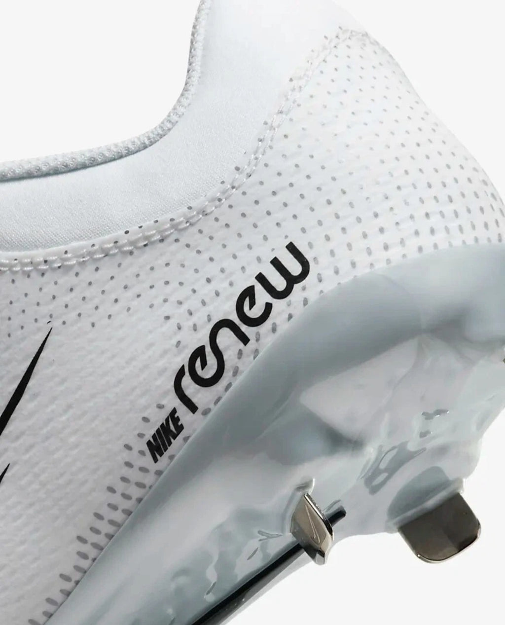 Nike Women's Hyperdiamond 4 Pro Metal in the Wolf White / Pure Platinum / Black colorway Softball/ Baseball Cleats (Copy)