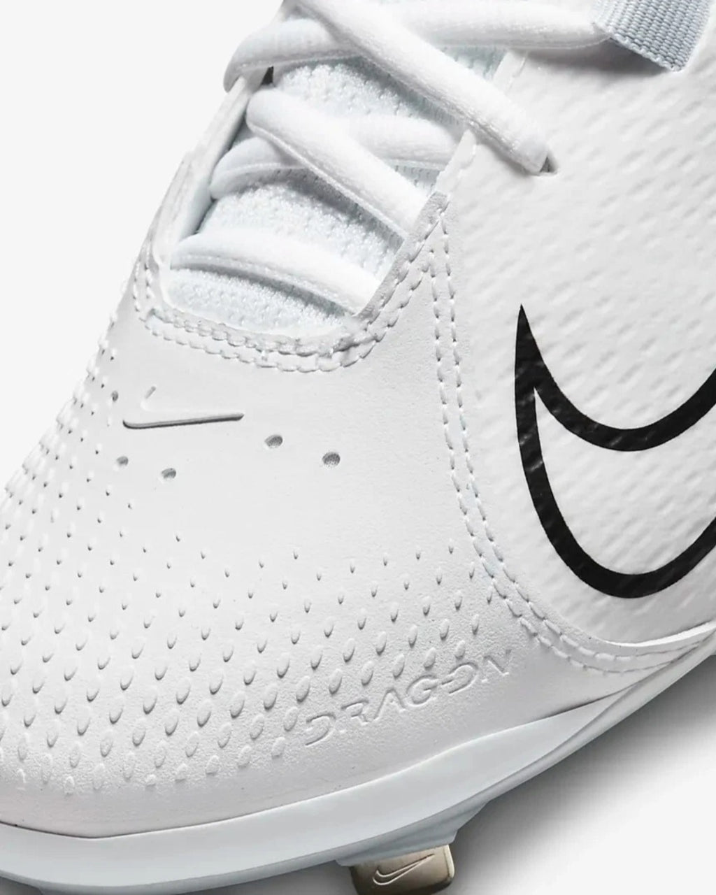 Nike Women's Hyperdiamond 4 Pro Metal in the Wolf White / Pure Platinum / Black colorway Softball/ Baseball Cleats (Copy)