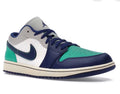 Jordan
Air Jordan 1 Low Rare
Men – Sail/Deep Royal Blue-stadium Green - Size US 9