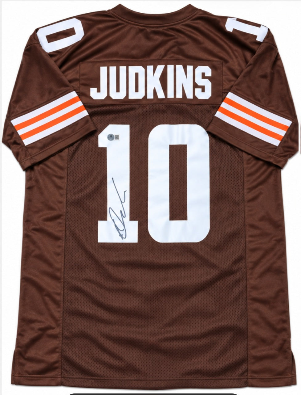 Quinshon Judkins Autographed Cleveland Browns Pro Style Fully Stitched Custom Jersey (JSA Certified)