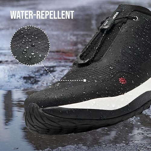 MUDDY VIBE Unisex S-16 Slip On Sneakers Breathable Anti-Slip Outdoor Hiking Lightweight Walking Shoes - Size US W 11.5 / M 10