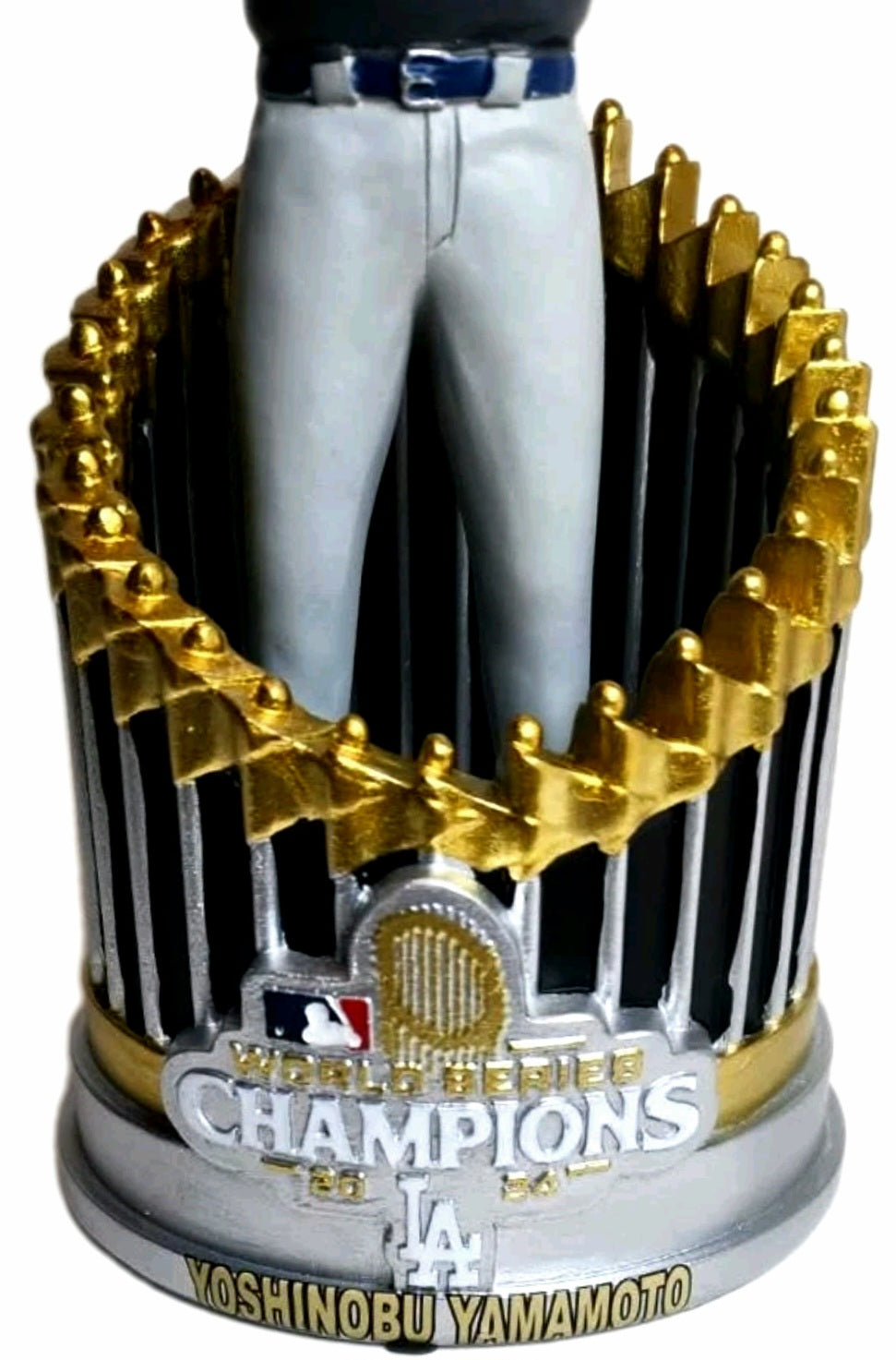 Yoshinobu Yamamoto Los Angeles Dodgers FOCO 2024 World Series Champions 8" Fanatics Exclusive Player In Trophy Bobblehead Champions" Legends of the Diamond" Limited Edition Bobblehead