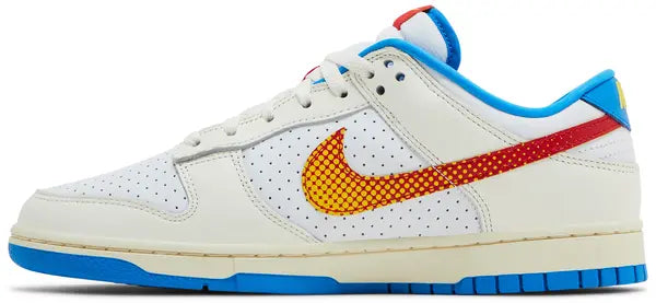 Nike - Men's Dunk Low Retro SE
Pop Art Sail Photo Blue Sail/Tour Yellow/Photo Blue/University Red Shoes - Size US M 8