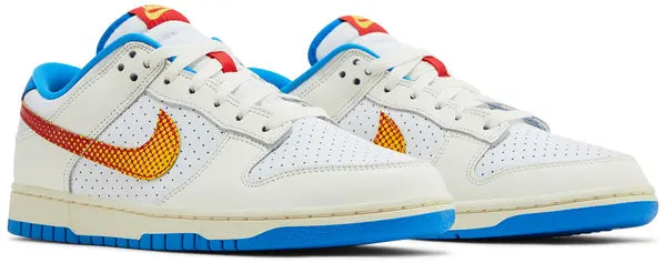Nike - Men's Dunk Low Retro SE
Pop Art Sail Photo Blue Sail/Tour Yellow/Photo Blue/University Red Shoes - Size US M 8