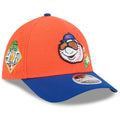 New York Mets New Era 2026 Spring Training M-Crown 39THIRTY Flex Hat - Orange/Royal - Size L/LX - Officially Licensed Gear
