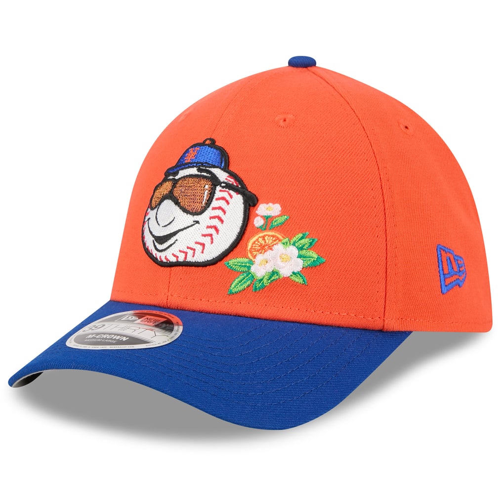 New York Mets New Era 2026 Spring Training M-Crown 39THIRTY Flex Hat - Orange/Royal - Size L/LX - Officially Licensed Gear