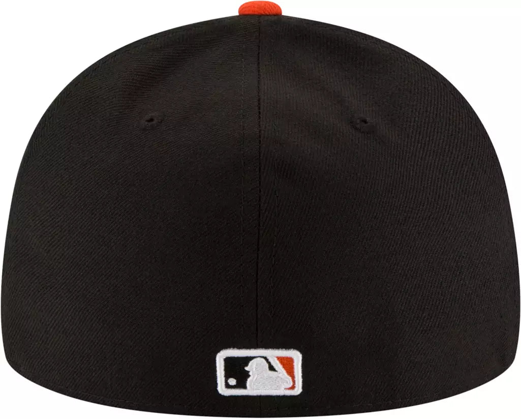 New Era Men's San Francisco Giants 59Fifty Game Black Low Crown Authentic Hat - Size 7 3/4 - Officially Licensed Gear