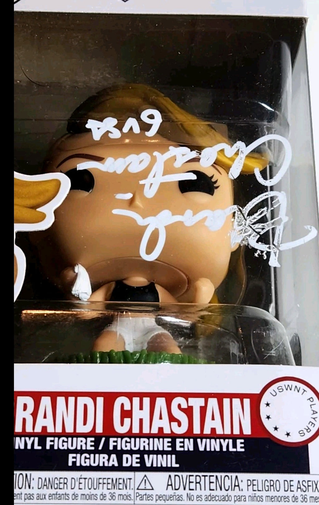 Brandi Chastain 1 of 1 Autographed/ Inscribed "6 USA" #11 Funko Pop Vinyl Figure - Beckett