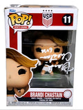 Brandi Chastain 1 of 1 Autographed/ Inscribed "6 USA" #11 Funko Pop Vinyl Figure - Beckett