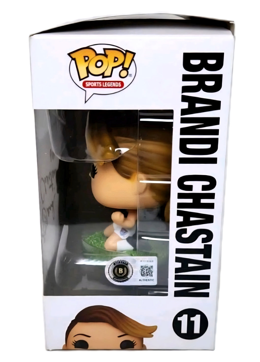 Brandi Chastain 1 of 1 Autographed/ Inscribed "6 USA" #11 Funko Pop Vinyl Figure - Beckett