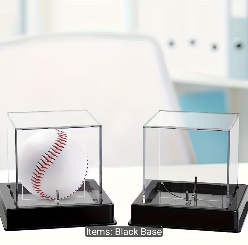 Clear Acrylic Display Cube with Black Base