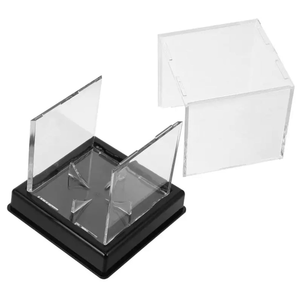 Clear Acrylic Display Cube with Black Base