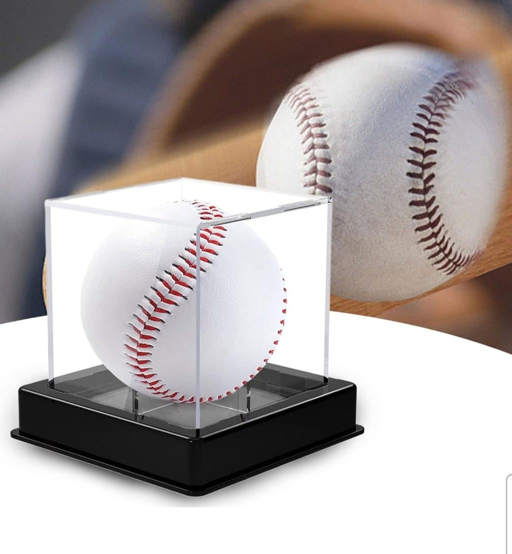 Clear Acrylic Display Cube with Black Base