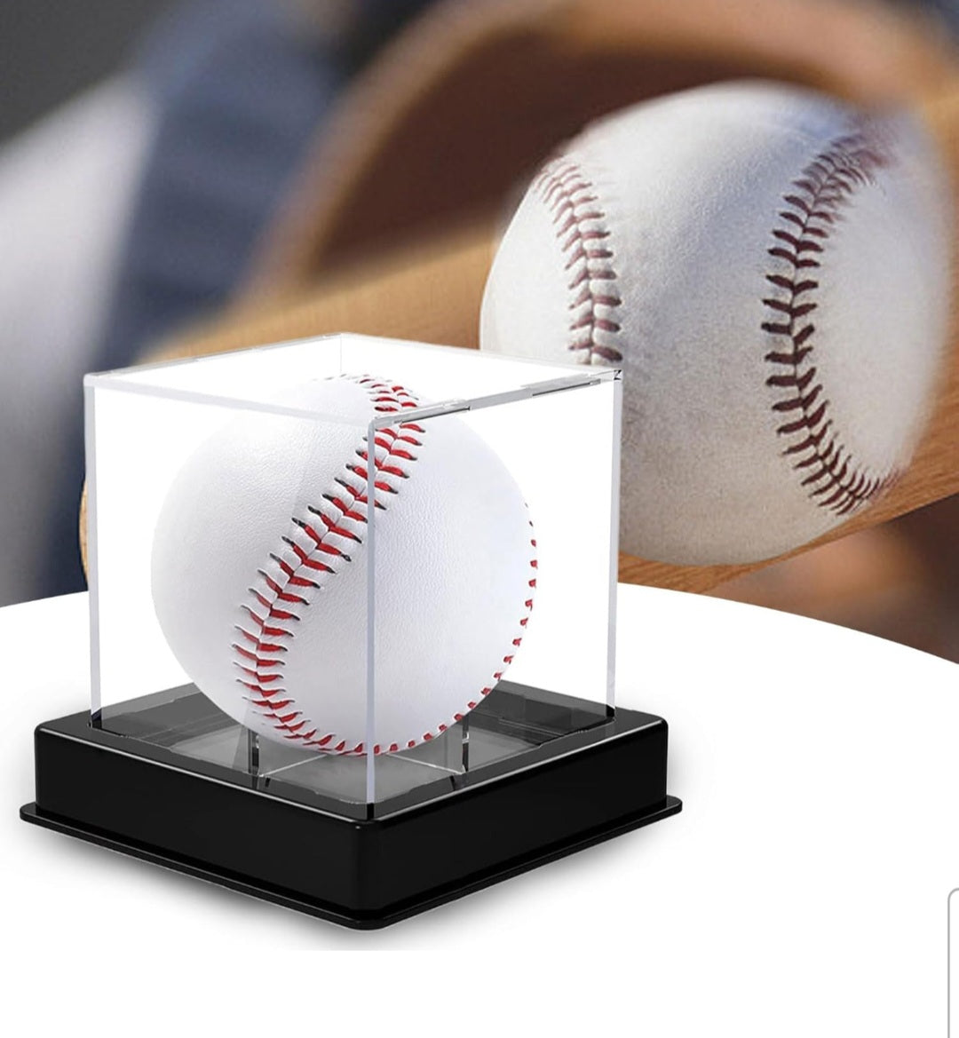 Clear Acrylic Display Cube with Black Base