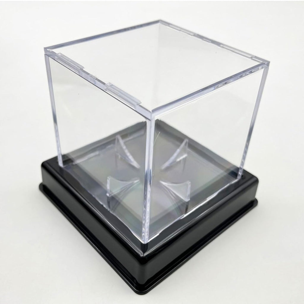 Clear Acrylic Display Cube with Black Base