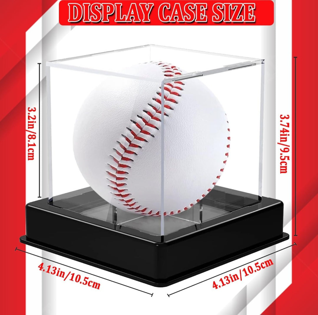 Clear Acrylic Display Cube with Black Base