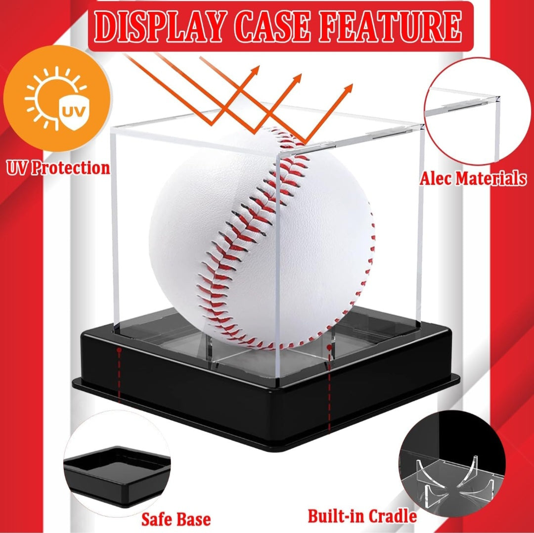 Clear Acrylic Display Cube with Black Base