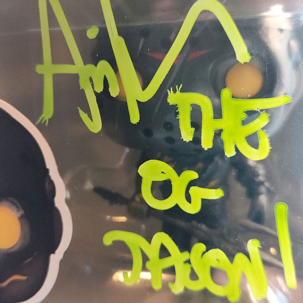 Ari Lehman Actor & Movie Icon Autographed & Inscribed "The OG Jason!" - Friday The 13th (The Game, Saving Jason) Vynal Figure Funko Pop! (Beckett)