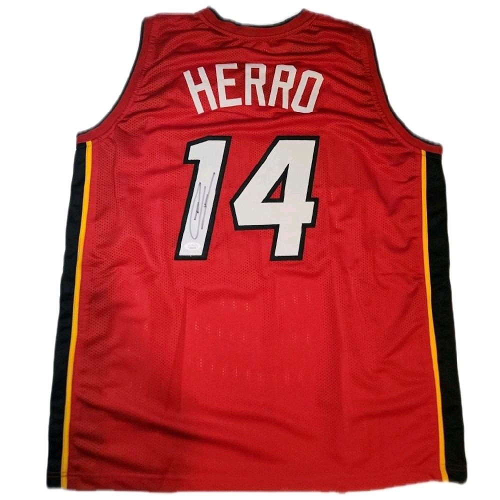 Tyler Herro Autographed Miami Heat Fully Stitched Custom Red Jersey (JSA/BAS Authenticated)