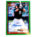 Kevin McGonigle Detroit Tigers 2026 Topps Series 2 "Topps 75 Years of Baseball Anniversary Green Autographed 14 of 99 Rookie Card