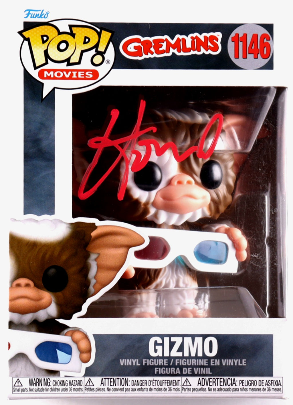 HOWIE_120 - Gremlins 1146 Gizmo Funko Pop! Autographed By Howie Mandel (Beckett Certified)