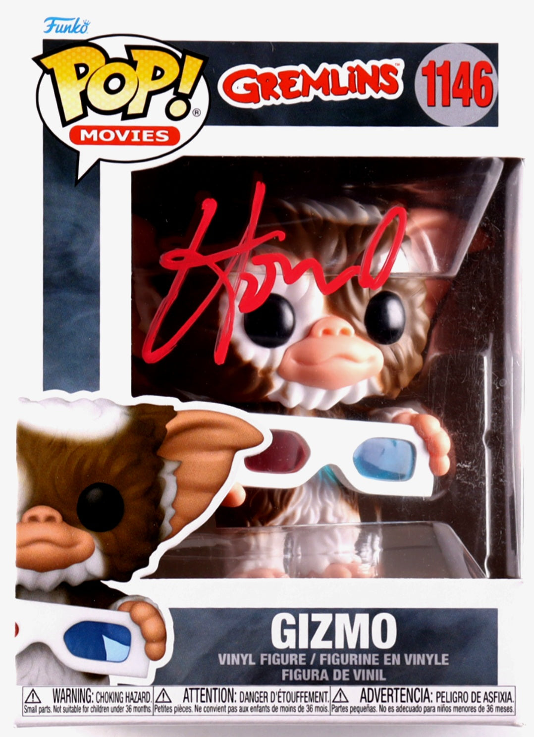 HOWIE_120 - Gremlins 1146 Gizmo Funko Pop! Autographed By Howie Mandel (Beckett Certified)