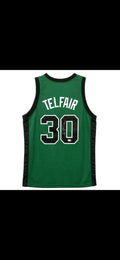 Sebastian Telfair Boston Celtics Fully Stitched Custom Green Autographed Jersey