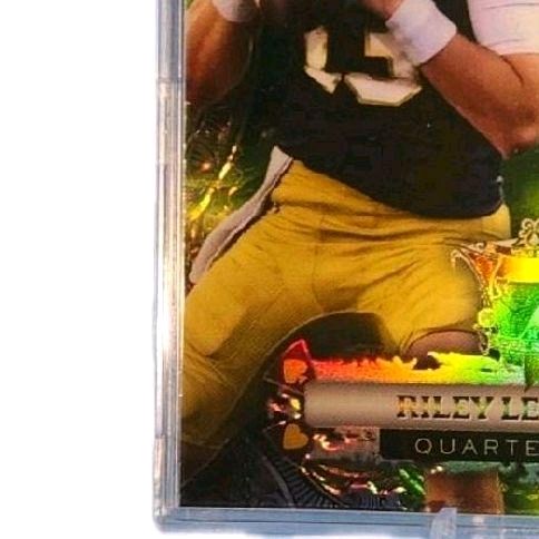 Riley Leonard Notre Dame - 2024 Wild Card "7 Card Studs Heart" 3 of 3 Green Prizm PRC Rookie Card