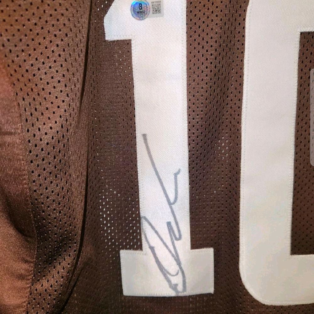Quinshon Judkins Autographed Cleveland Browns Pro Style Fully Stitched Custom Jersey (JSA Certified)