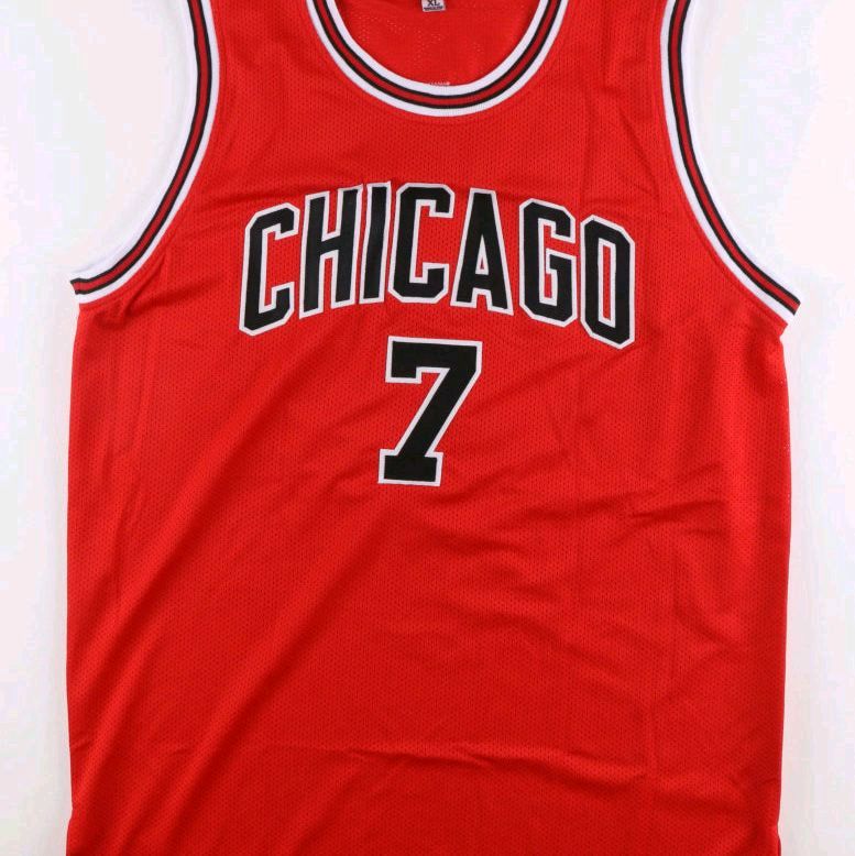 Toni Kukoc Holo Famer Autographed / Signed Red Chicago Bulls Custom Fully Stitched Basketball Jersey (Beckett)