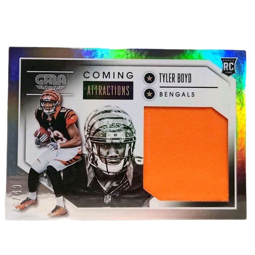 Tyler Boyd - Cincinnati Bengals 2016 Panini Gala "Coming Attractions" 48 of 49 Game-Worn Jersey Materials Rookie Card