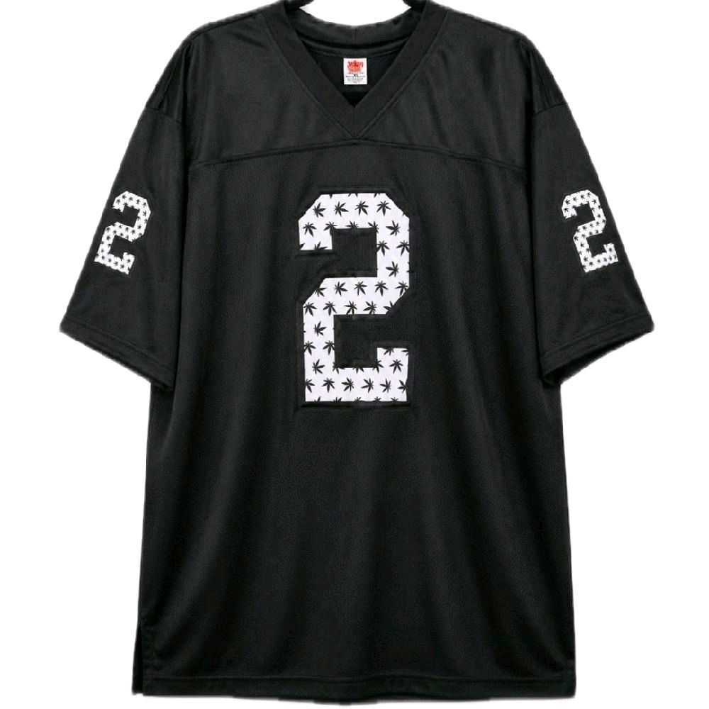 JaMarcus Russell (Rare) Green Ink Autographed / Signed Oakland Raiders Fully Stitched Custom "Weed" Black Jersey (Beckett)