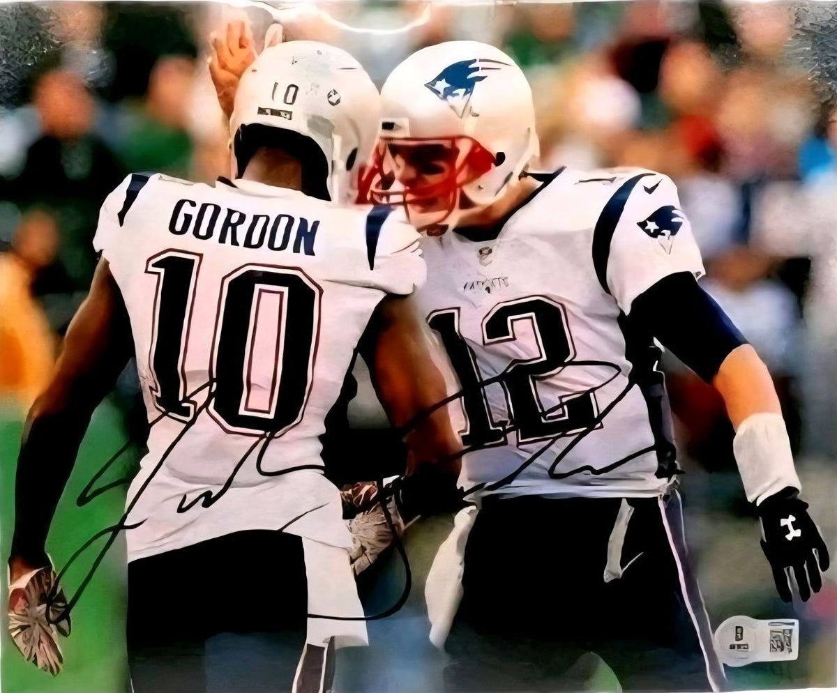 Josh Gordon Autographed New England Patriots 8"x 10" Pro Photo (Beckett Certified)