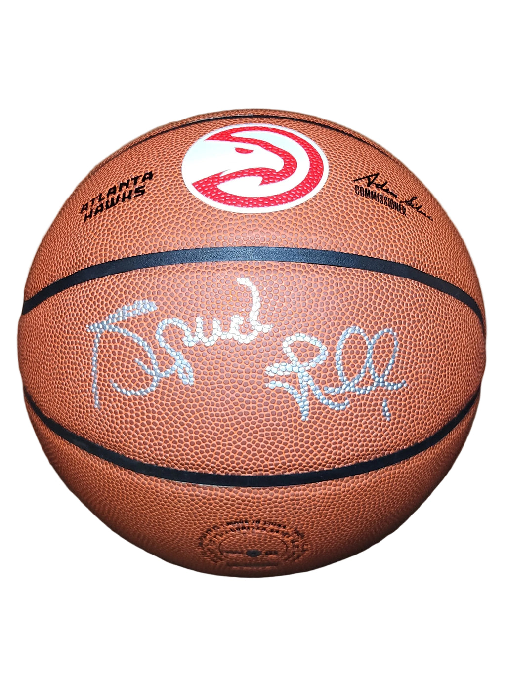 Spud Webb Autographed Atlanta Hawks Logo NBA Wilson Basketball (SCHWARTZ Certified)