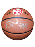 Spud Webb Autographed Atlanta Hawks Logo NBA Wilson Basketball (SCHWARTZ Certified)