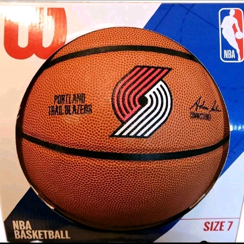 Sebastian Telfair Autographed Portland Trailblazer's Logo Wilson Basketball (JSA Authenticated)