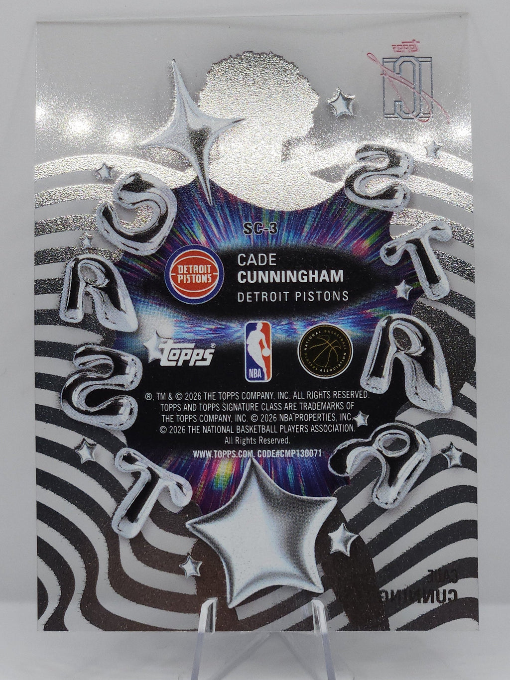 Cade Cunningham Detroit Pistons - 2025-26 Topps Signature Class Star Cast Card #SC-3 (Super Short Print)