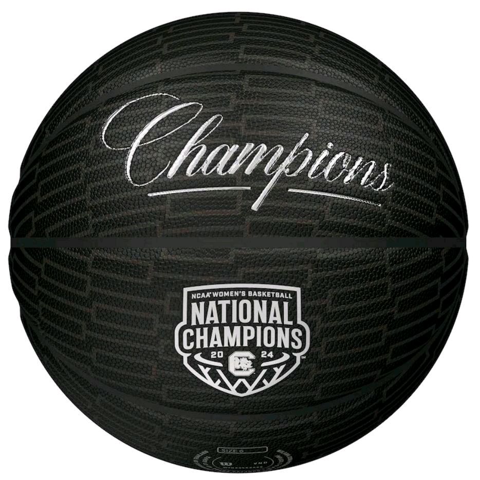 Wilson South Carolina Gamecocks 2024 NCAA Women's Basketball National Champions Ghost Bracket Basketball Championship Collectible Basketball Limited Edition