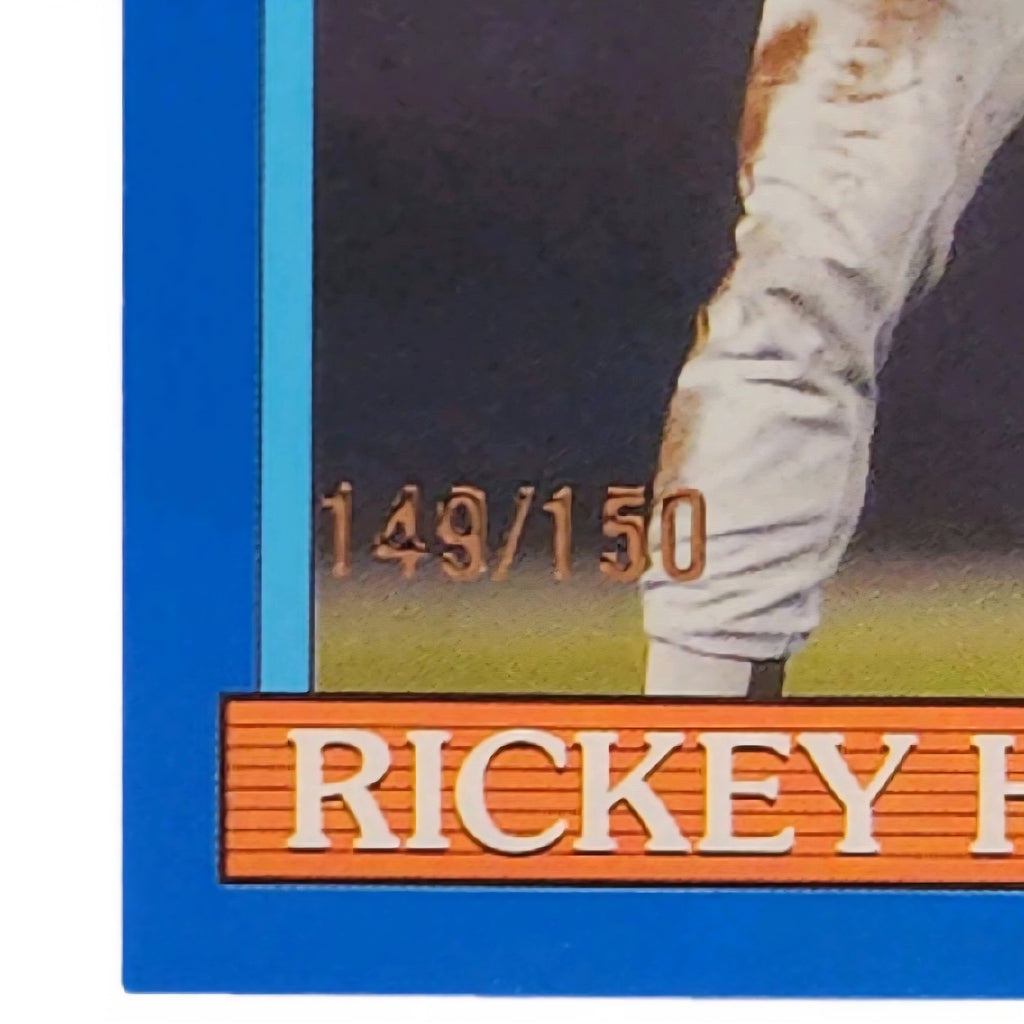 Rickey Henderson Oakland Athletics 2026 Topps All-Star 75 Years Anniversary All Stars Retro Blue Parallel SP 149 of 150 Card