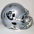 Geno Smith Autographed Las Vegas Raiders Full Size Riddell Speed Replica Helmet (Fanatics Certified)
