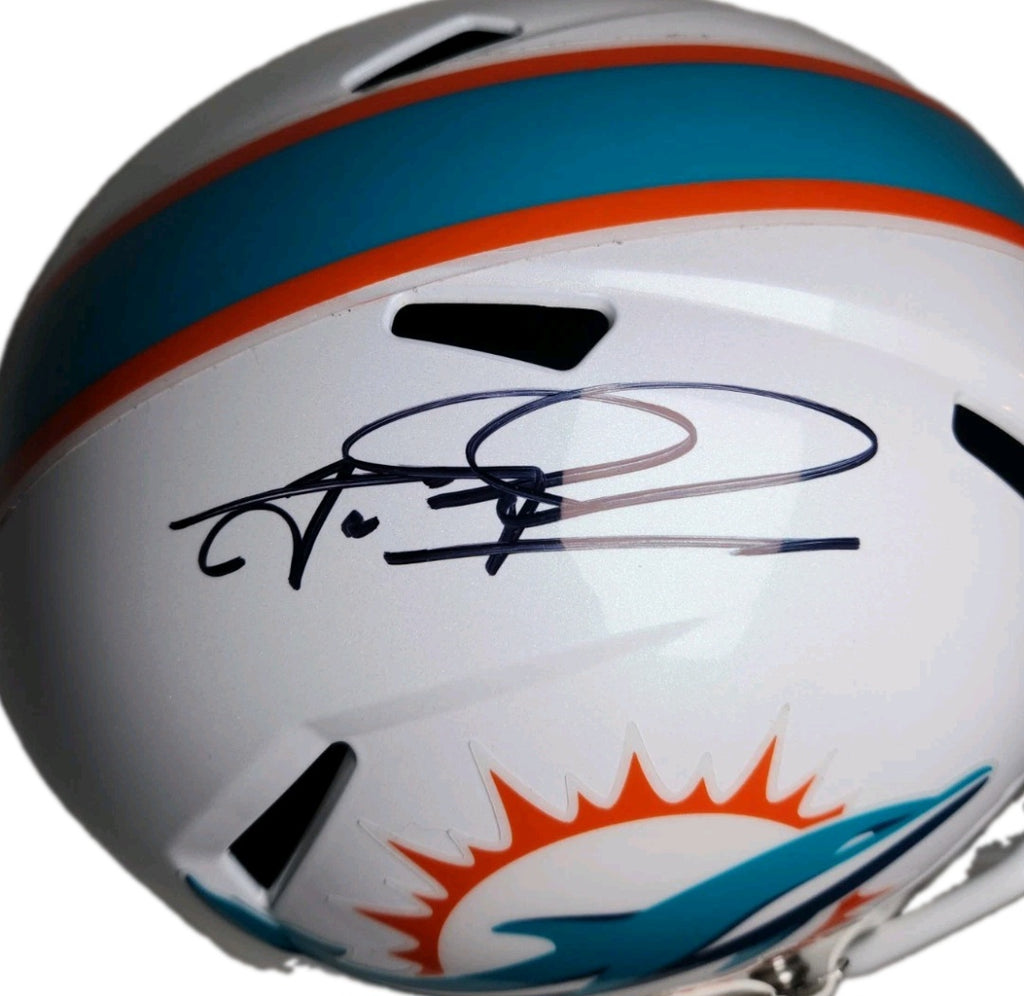 Tua Tagovailoa Miami Dolphins Autographed Riddell Full-Size Speed Replica Helmet - JSA