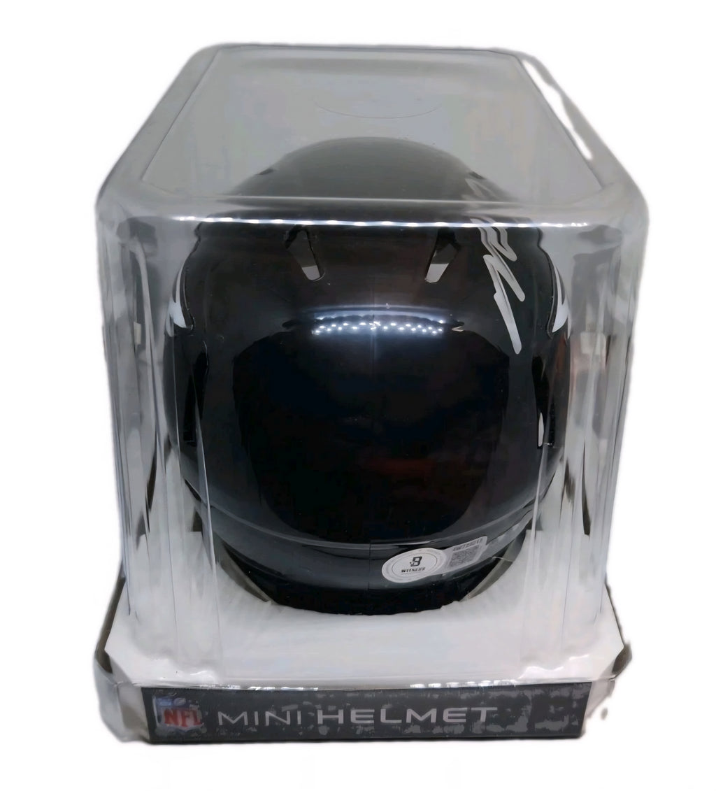 Michael Vick Philadelphia Eagles Autographed Black 2025 Riddell Speed Helmet - Beckett